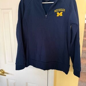 Valia Men's Navy Zip-Up Sweater‎